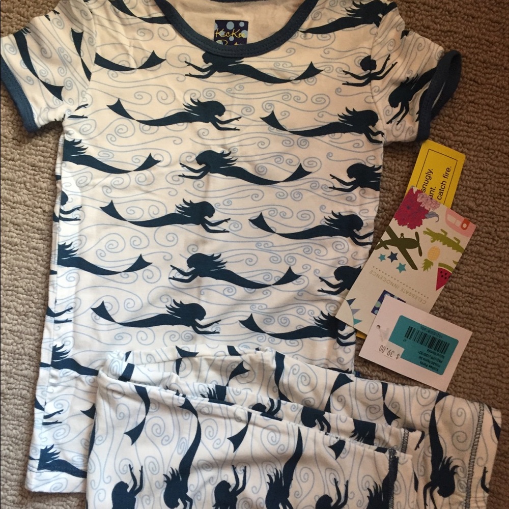 NWT 4t kickee pants mermaid jammies